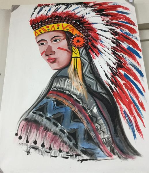 517x600 American Indian Painting 2 Lotus Allure - American Indian Painting