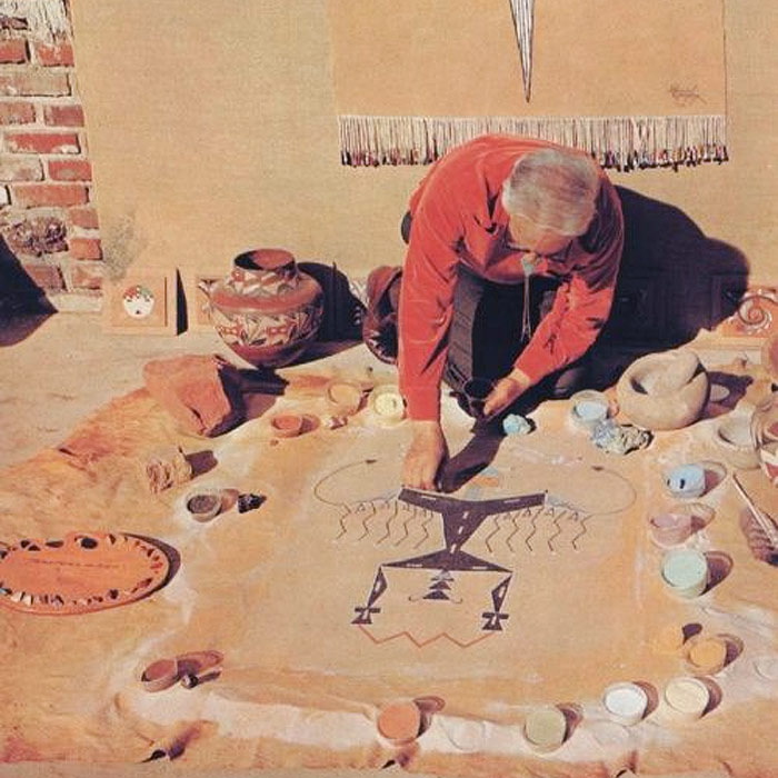 700x700 Navajo Sand Painting Artists Piasa - American Indian Painting Artists