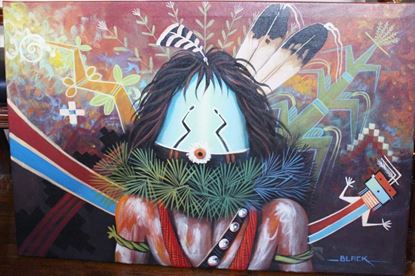 415x276 Navajocraft Native American Navajo Sand Paintings Navajo Baskets - American Indian Painting Artists