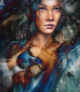 260x300 Indian Women Paintings - American Indian Woman Painting