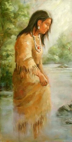 236x465 20 Best American Indian Women Images On Native - American Indian Woman Painting