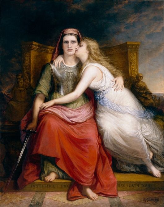 530x667 Justice And Peace 18861891 Daniel Huntington (American, 1816 1906 - American Justice Painting