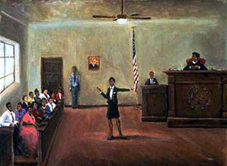 320x234 Lady Justice Blind Justice - American Justice Painting