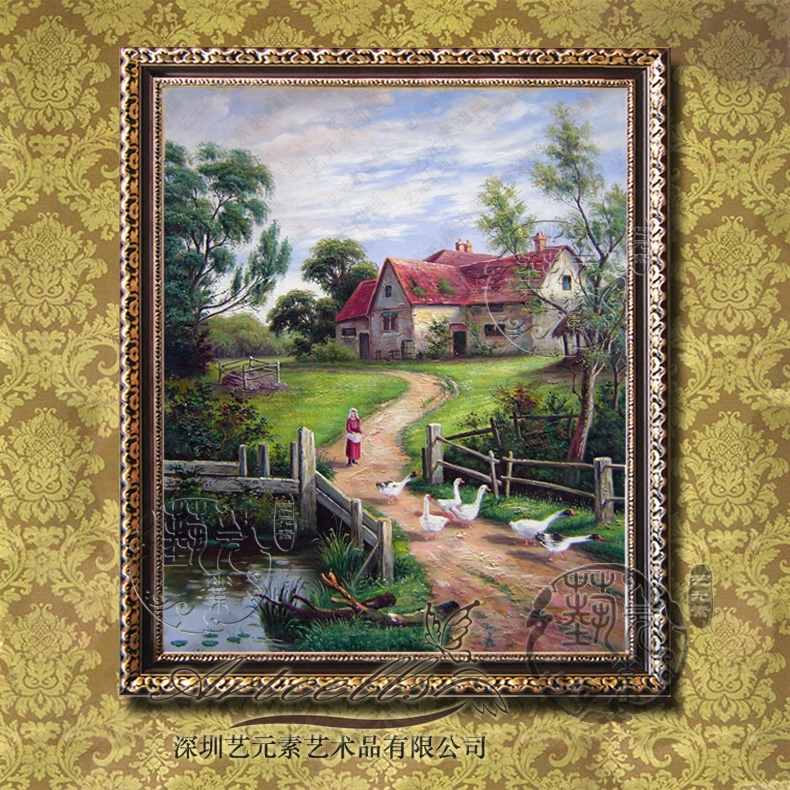 790x790 China Framed American Painting, China Framed American Painting - American Pastoral Painting