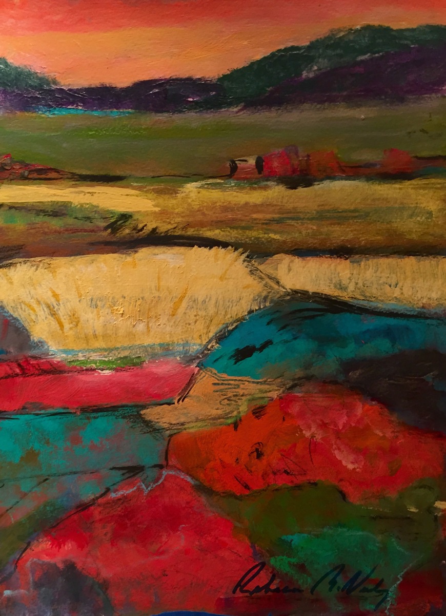 870x1200 Expressionist Acrylic Paintings American Pastoral By Rebecca Mcneely - American Pastoral Painting