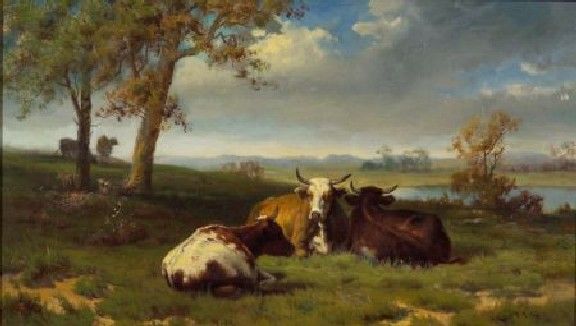 576x326 Fox, R. Atkinson Canadianamerican Artist Amp Illustrator - American Pastoral Painting