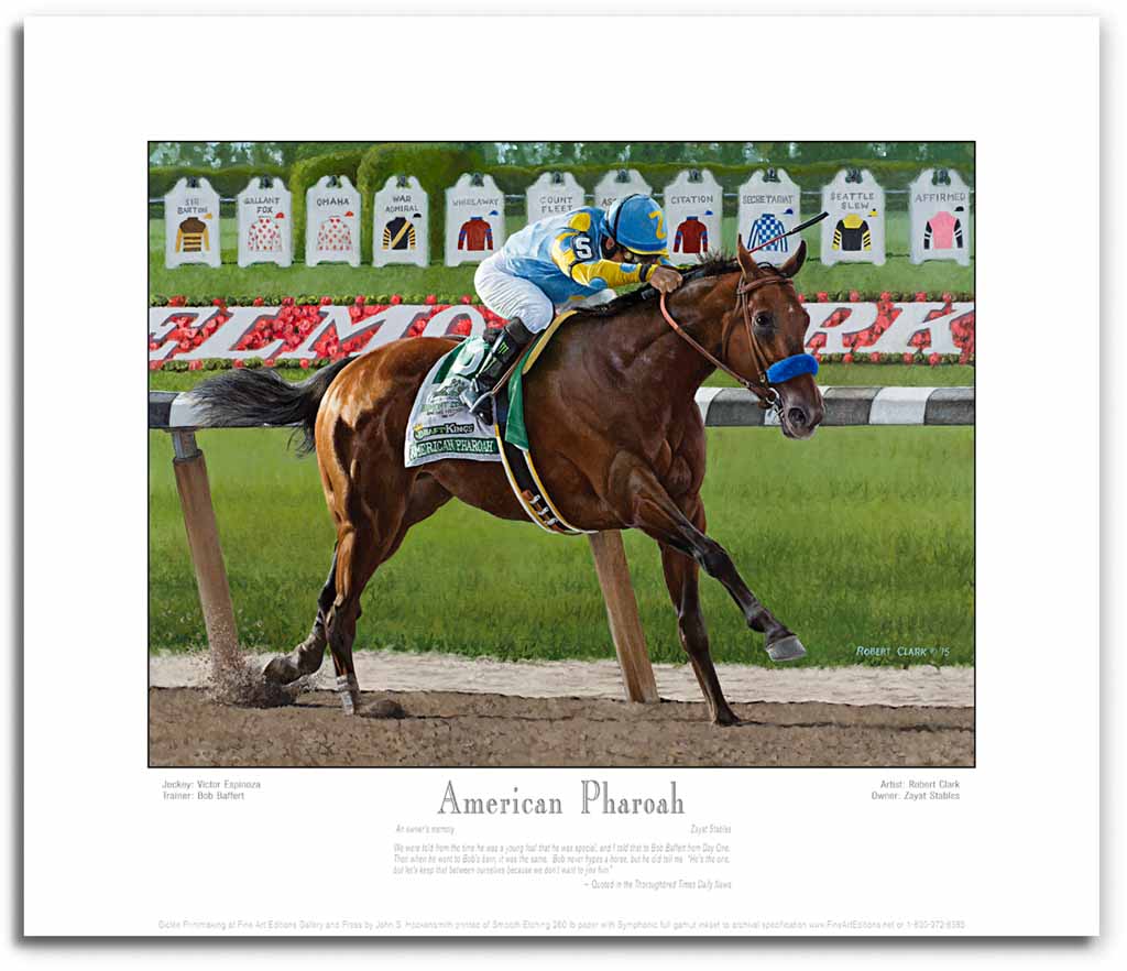 1024x882 American Pharoah Print - American Pharoah Painting