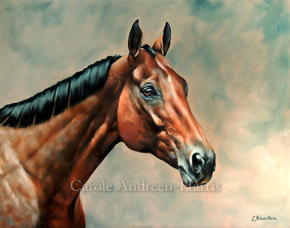 1000x787 Painting American Pharoah Carole Andreen Harris Art - American Pharoah Painting