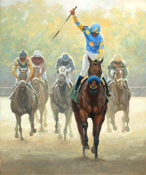 603x724 Shawn Faust - American Pharoah Painting