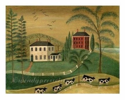 430x346 152 Best Folk Art Images On Folk Art Paintings Naive - American Primitive Painting