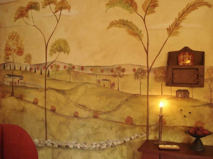 736x551 Best 39 N Images On Prim Decor, Primitive - American Primitive Painting