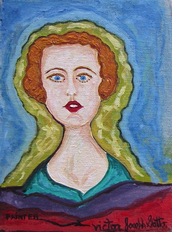 708x957 Dull Tool Dim Bulb Victor Joseph Gatto Outsider Artist - American Primitive Painting