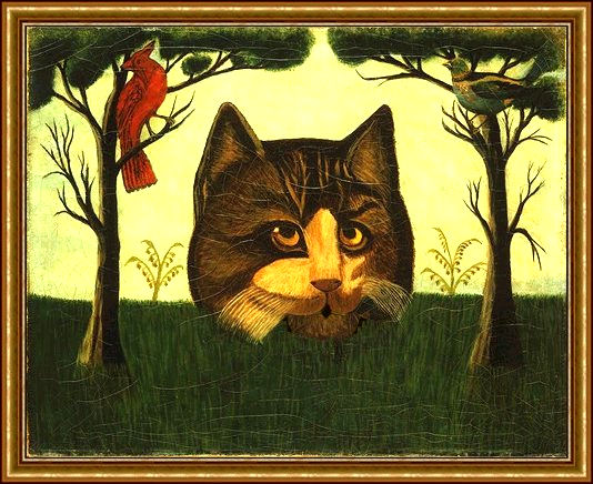 534x436 Museum Of Depressionist Art 097 Cathead - American Primitive Painting