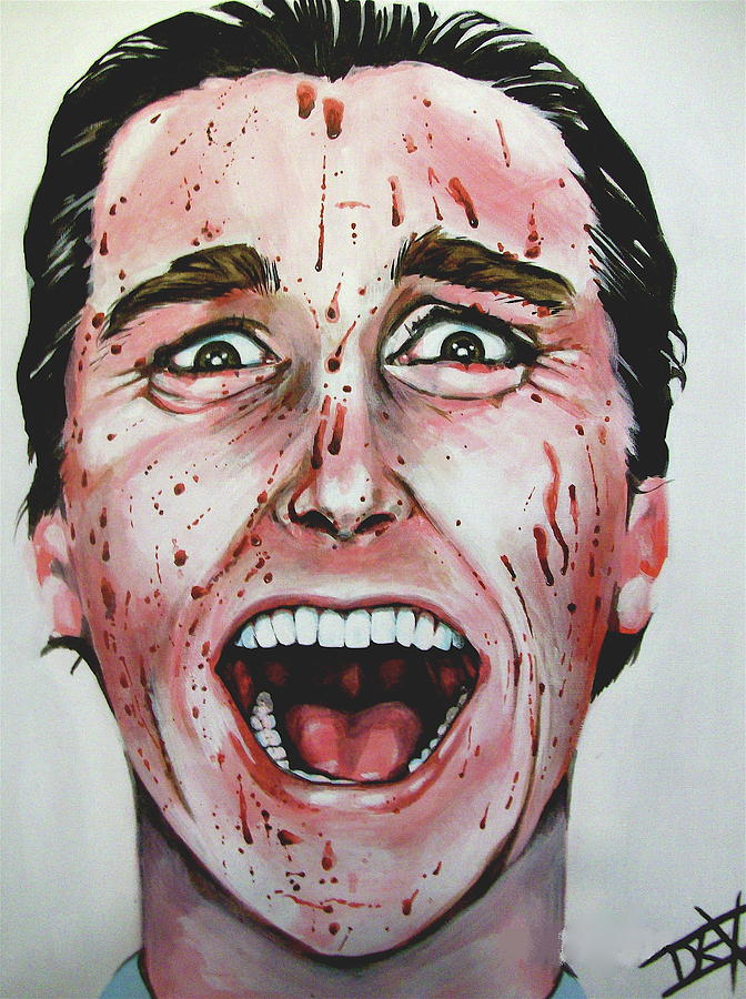 672x900 American Psycho Painting By Danielle Legacyarts - American Psycho Painting