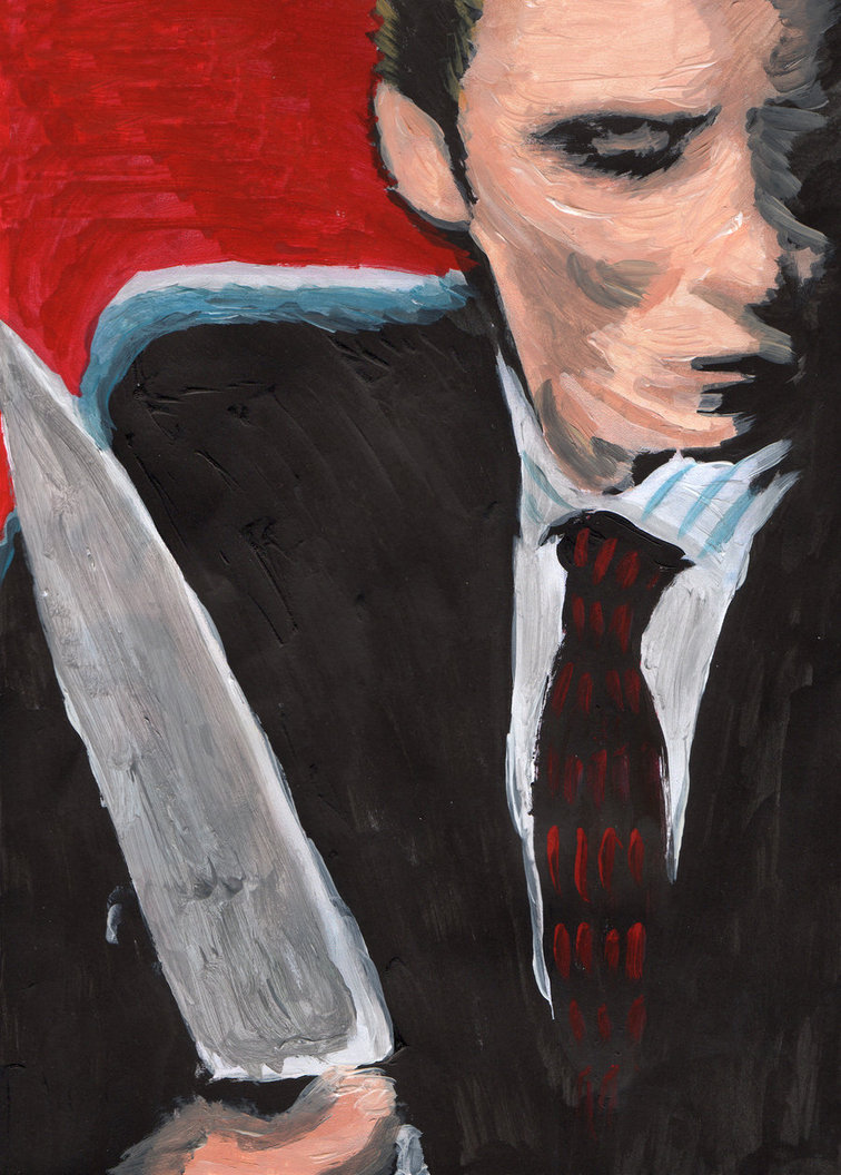 756x1056 American Psycho By Neilpalf - American Psycho Painting