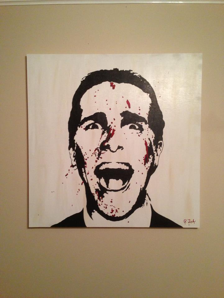 720x960 American Psycho Painting A Buddy Of Mine Did. I Need This On My - American Psycho Painting