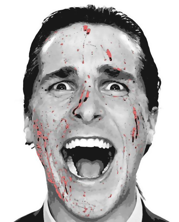570x709 Awesome American Psycho Pop Art Painting Paint By Number Kit - American Psycho Painting