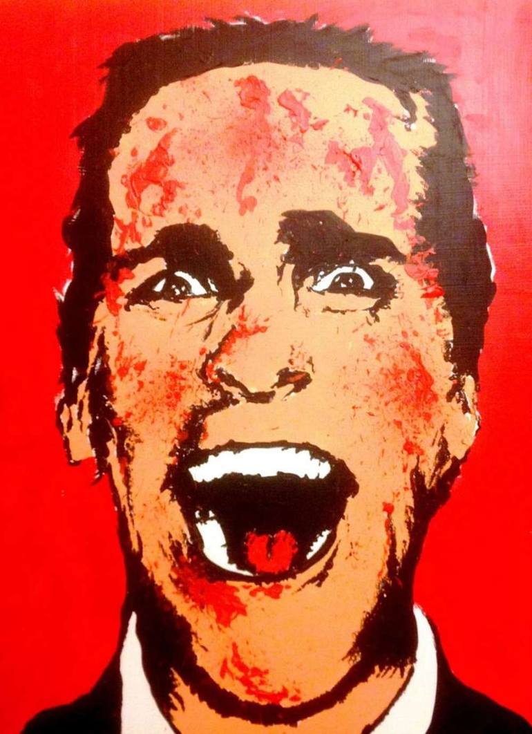 770x1062 Saatchi Art American Psycho Painting By Gergely Gyuricza - American Psycho Painting