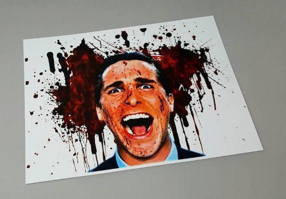 574x400 Small Movie Posters 8.5 X 11 American Psycho Art - American Psycho Painting