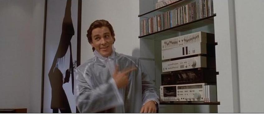 848x366 American Psycho Applied Movie References - American Psycho Painting In Apartment