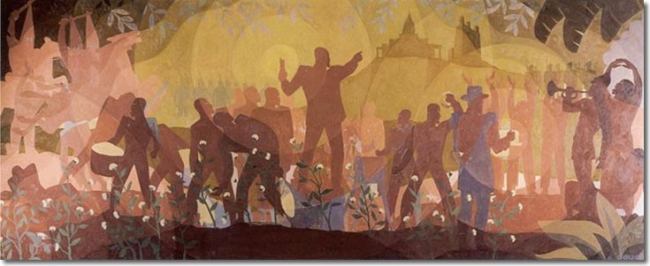 735x301 Aaron Douglas Life As A Renaissance Artist By Sandy Joseph - American Renaissance Painting