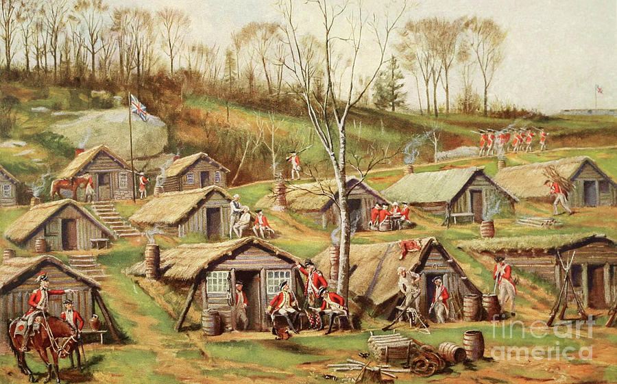 900x561 Shelters Used By British And Hessian Soldiers During The American - American Revolution Painting