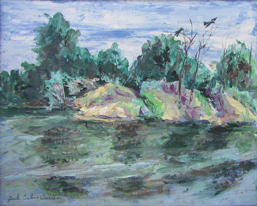 900x720 American River Painting By Jack Warren - American River Painting