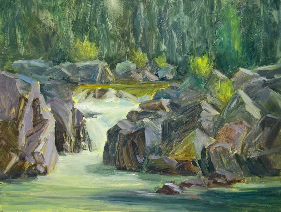 900x679 American River Paintings - American River Painting