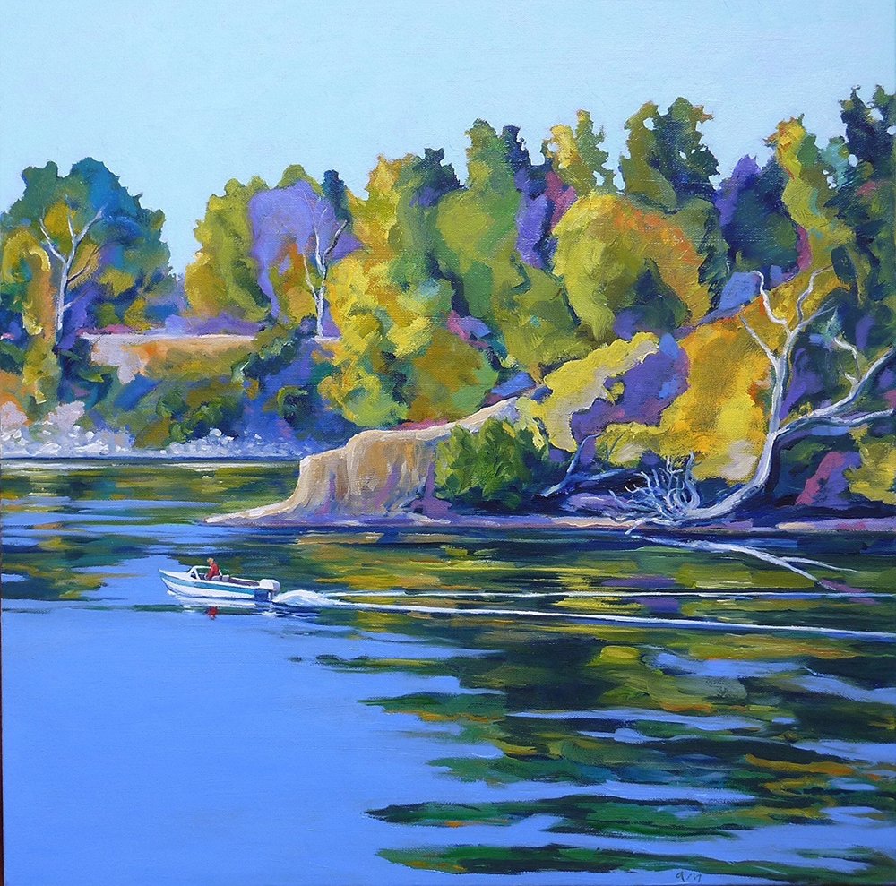 1000x989 Anthony Montanino - American River Painting