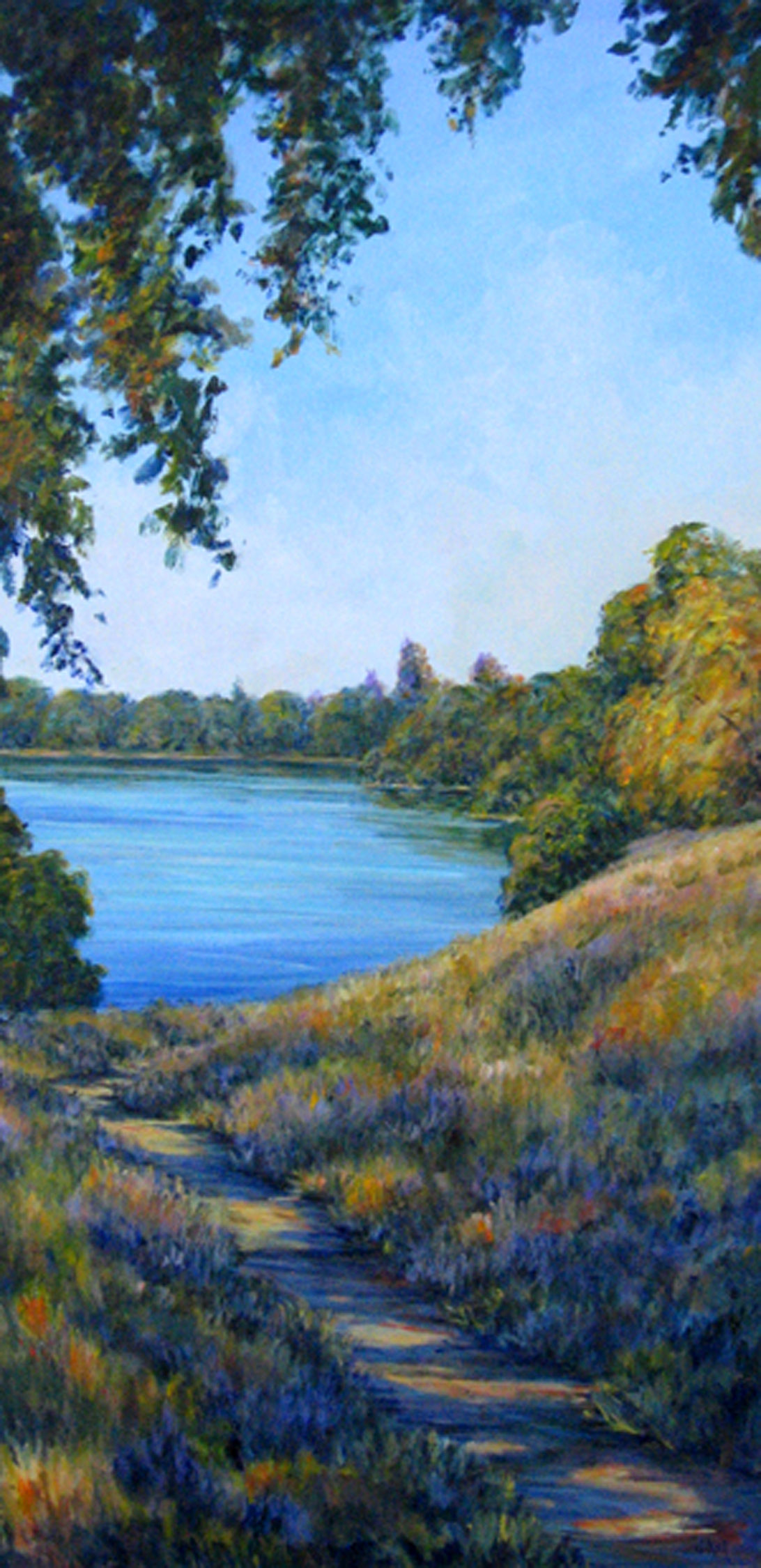 1092x2250 Vicki Asp Smith Gallery Tiburon - American River Painting