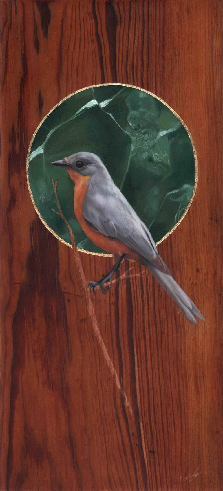 770x1696 Saatchi Art American Robin Painting By Brook Tate - American Robin Painting