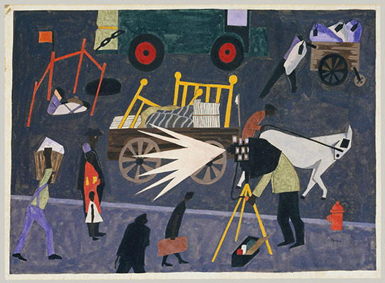 543x400 Modern Storytellers Romare Bearden, Jacob Lawrence, Faith - American Storytellers Painting