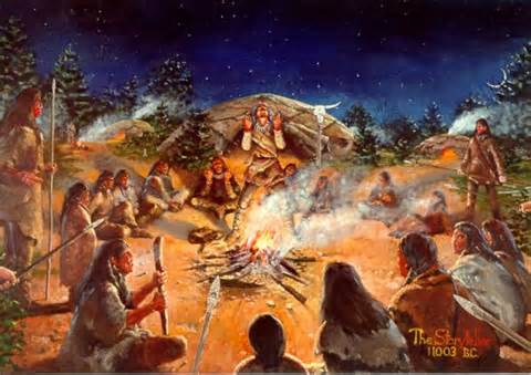 480x339 Native American Storytellers Drummer, En, History, Indians - American Storytellers Painting