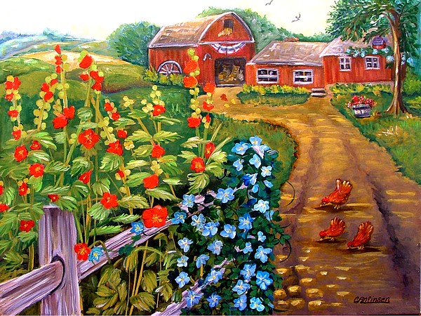 600x450 Americana Painting By Carol Allen Anfinsen - Americana Painting