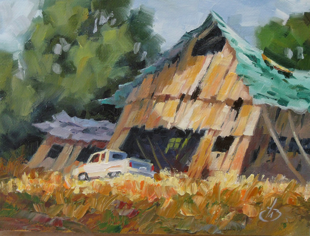 1000x763 Tom Brown Fine Art Nostalgia, Americana, Barn, Farm Truck, Tom - Americana Painting Artists