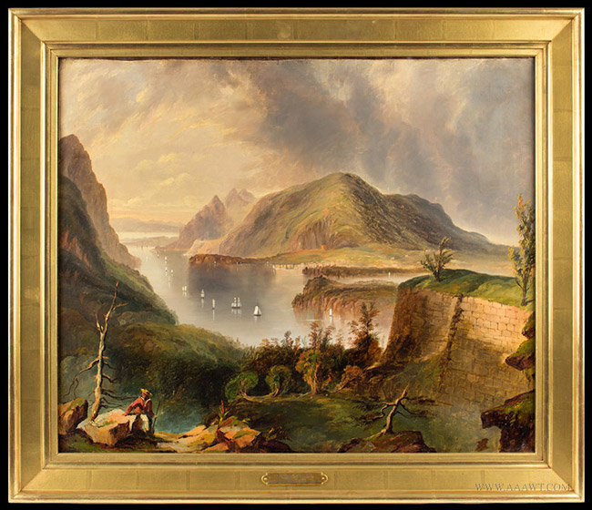 650x560 Antique Painting, Outdoor, Scenic, Landscape, Western Americana - Americana Painting Artists