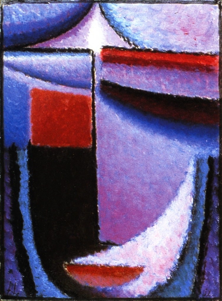 755x1024 Abstract Head Amethyst Painting Alexei Jawlensky Oil Paintings - Amethyst Painting