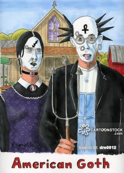 400x560 Amish Couple Cartoons And Comics - Amish Couple Painting