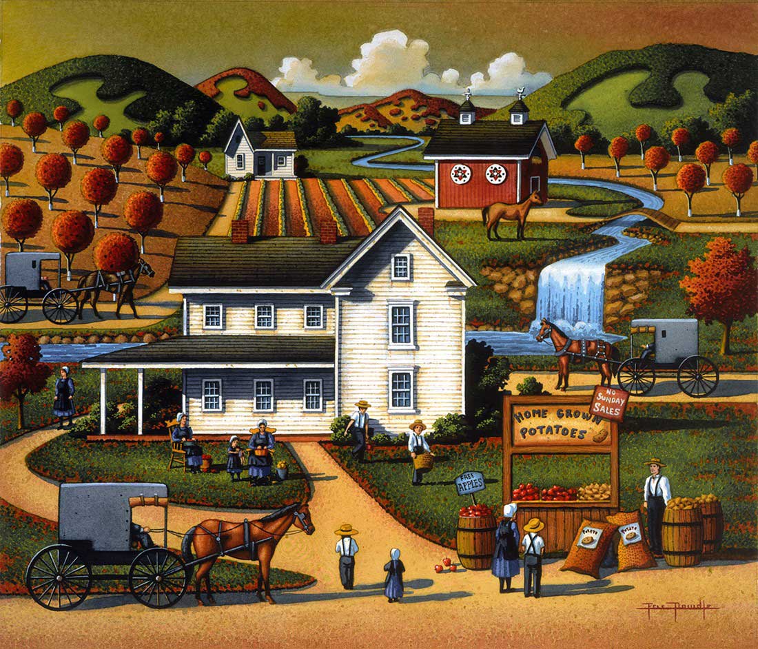 Amish paintings search result at PaintingValley.com