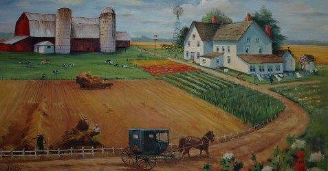 477x250 Rocky Meadow Milk Haus Cheese - Amish Painting