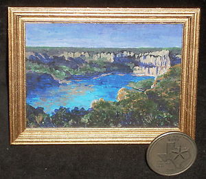 300x260 Lake Amistad 112 Miniature Ltd. Ed Texas Landscape Print - Amistad Painting