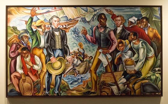 558x346 Paintings Of Amistad Slave Mutiny Tell Of African Triumph Over - Amistad Painting