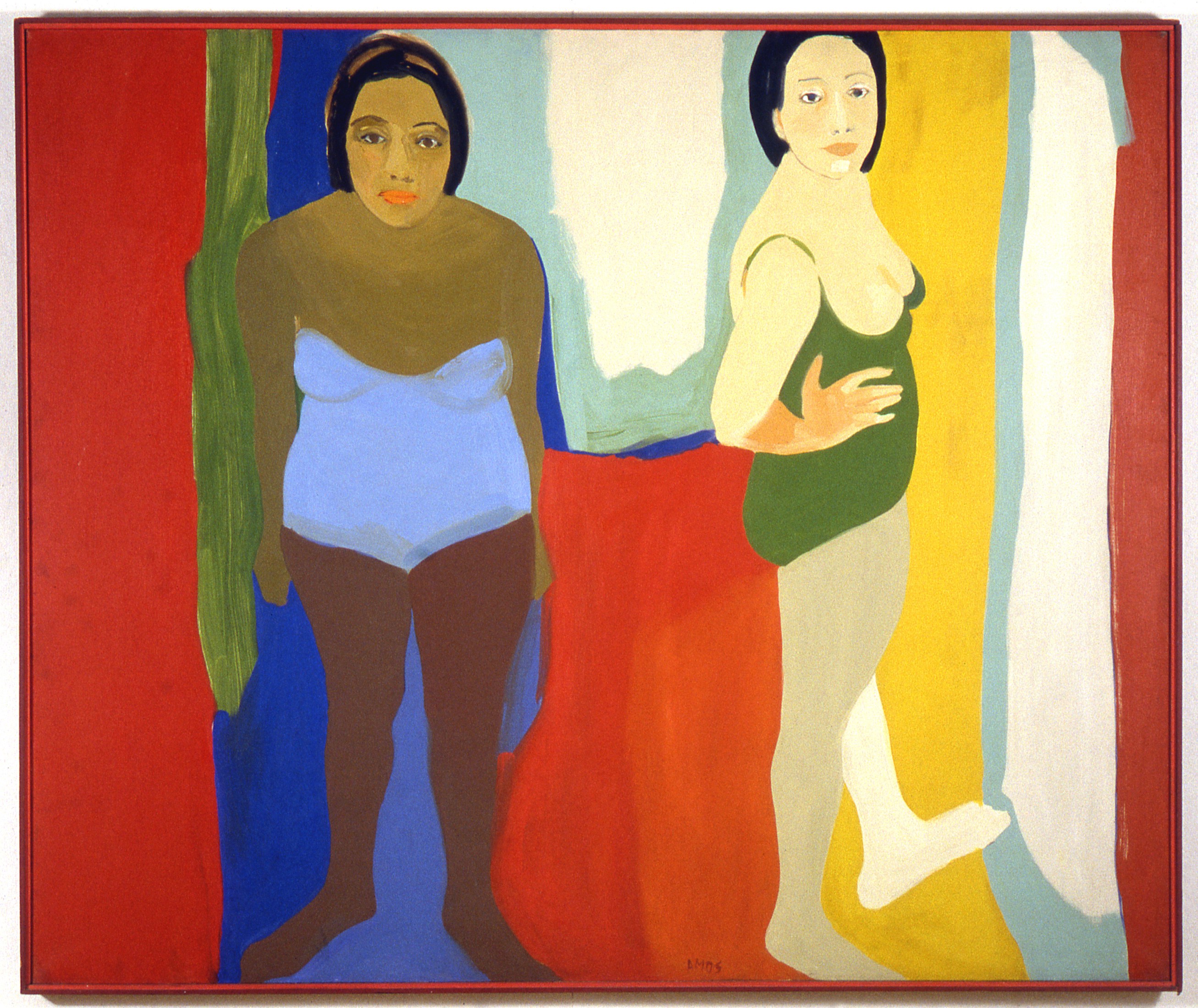 2613x2199 1966 08 Two Standing Women Emma Amos - Amos Painting