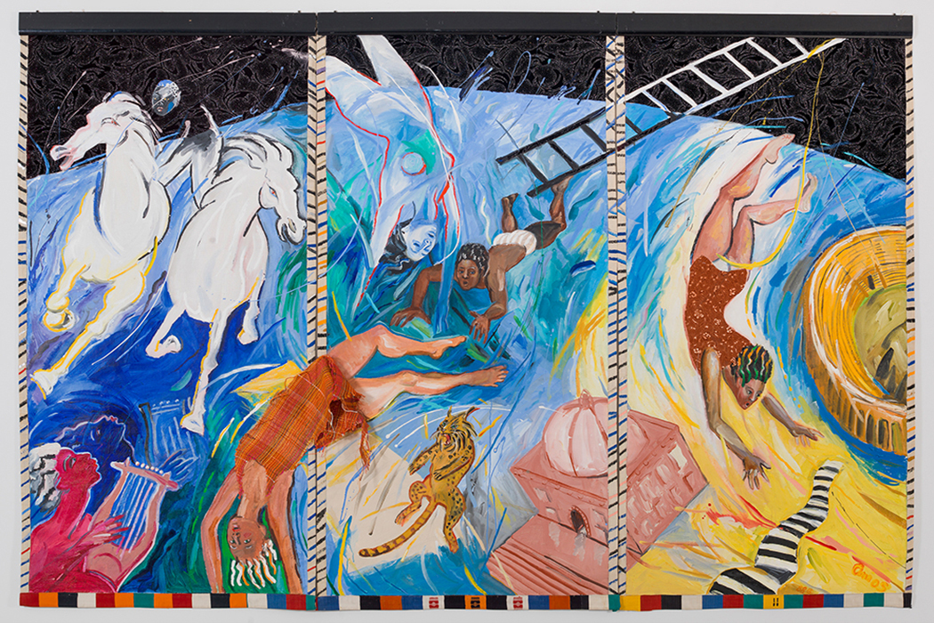 1050x700 Emma Amos's Family Romance Jstor Daily - Amos Painting