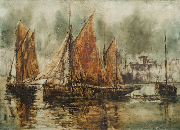 700x506 Amos Original Marine Painting For Sale - Amos Painting