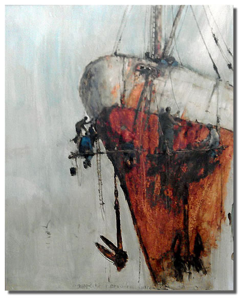 467x584 Anthony Amos Original Painting - Amos Painting