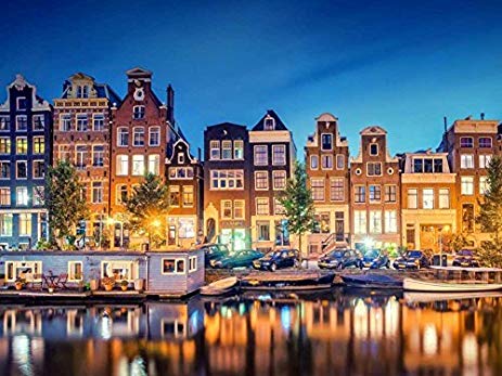 463x347 Amsterdam Oil Painting On Canvas Modern Wall Art - Amsterdam Painting