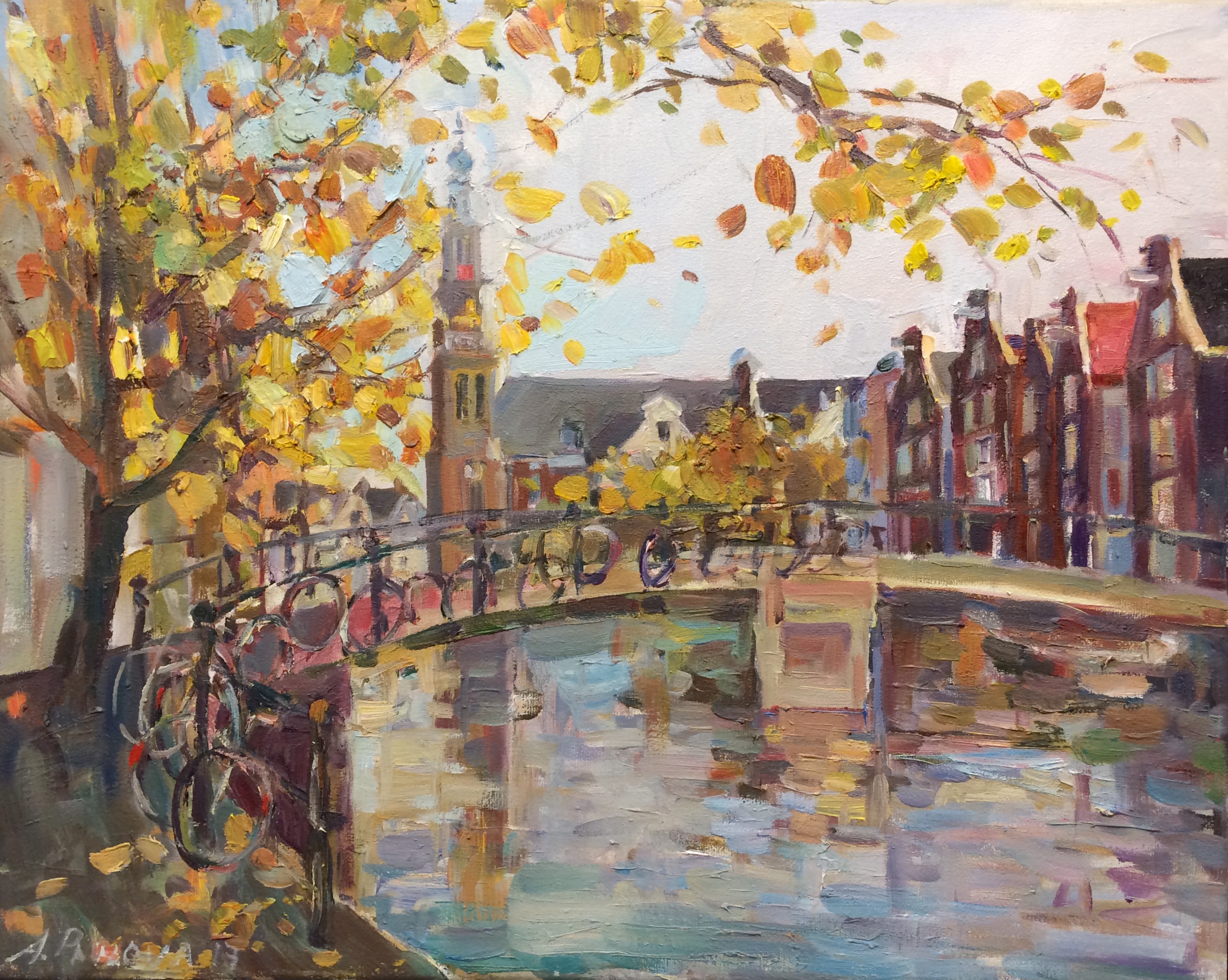 2781x2221 Autumn In Amsterdam - Amsterdam Painting