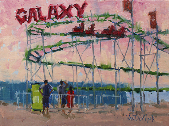 550x411 Galaxy - Amusement Park Painting
