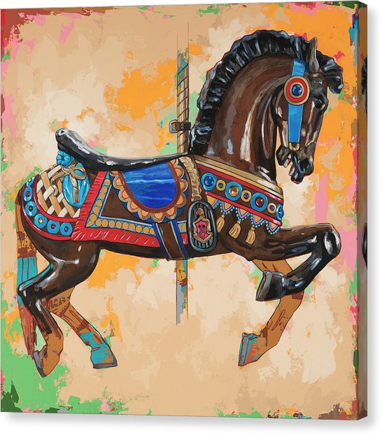 546x622 Horses - Amusement Park Painting